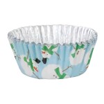 PME Košíčky papírové s fólií Sněhulák, pr.50mm, v.28 mm, 30 ks