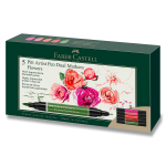 Popisovač Faber-Castell Pitt Artist Pen Dual Marker Flowers sada 5 ks