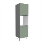 Vysoká skříňka pro vestavnou troubu Aria ANT 60 DP-210 2F Barva korpusu: Antracit, Barva dvířek: WH - Crystal white AFM