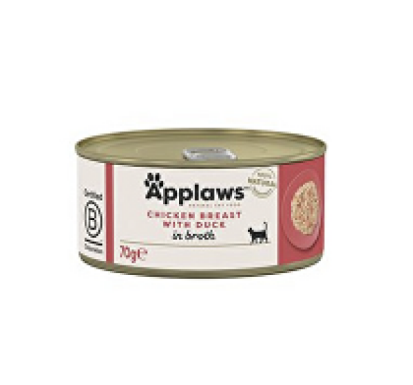 Applaws Cat konzerva Adult Broth kuř.prsa s kachnou70g