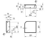 RAVAK - Yard Konzole pro umývátko Yard 280 C, černá X01779