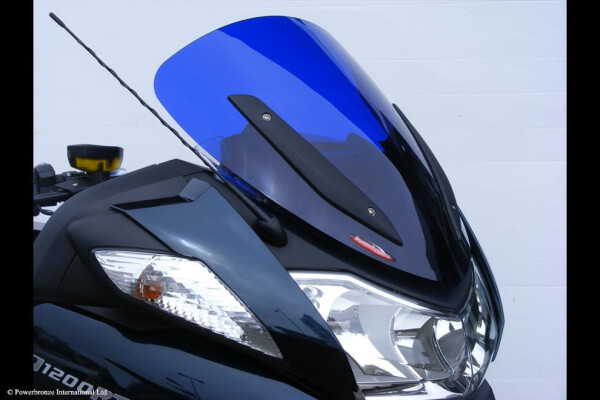 Bmw R 1200 RT 09-13 Adventure Sports plexi štít Powerbronze 490 mm - modrá