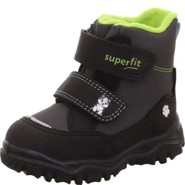 Dětské zimní boty HUSKY1 Black/Light Green Superfit 1-006047-0020 - 27