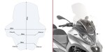 D5613St plexi čiré Piaggio Mp3 350-400-500 Sport/Business (18-21)