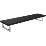 CERANO Deska pod umyvadlo Navira Pro + 2+1 podpěrná konzole - černá matná - 160x46x3,6 cm - 6061199
