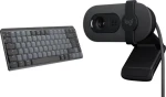 Logitech MX Mechanical Mini pro Mac + Brio 100 / Sada / mechanická klávesnice + webkamera / bezdrátová / Bluetooth