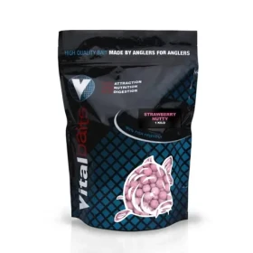 Vitalbaits Boilies Strawberry Nutty 1kg 30mm (02-0120)