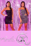 Sexy Party Glitter Mini dress barva velikost Einheitsgroesse