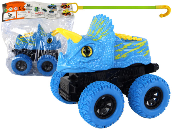 Mamido Autíčko Triceratops s třecím pohonem modré