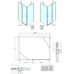 POLYSAN - ZOOM obdélníkový sprchový kout 1000x900 L/P varianta ZL1310ZL3290