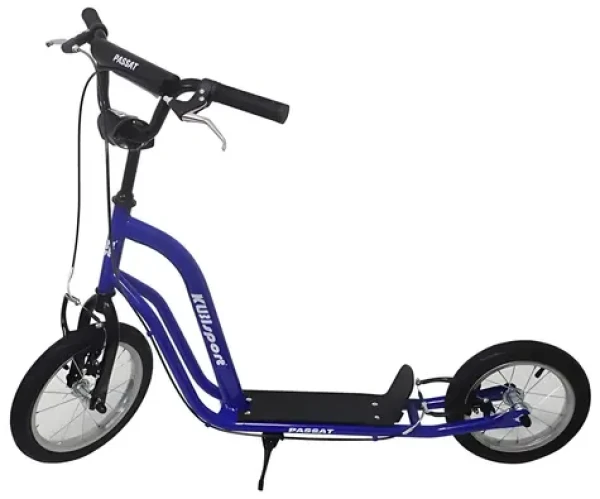 KUBIsport Passat modrá / Koloběžka / 14/12" nafukovací kola / skládací (05-CSK24K-MO)