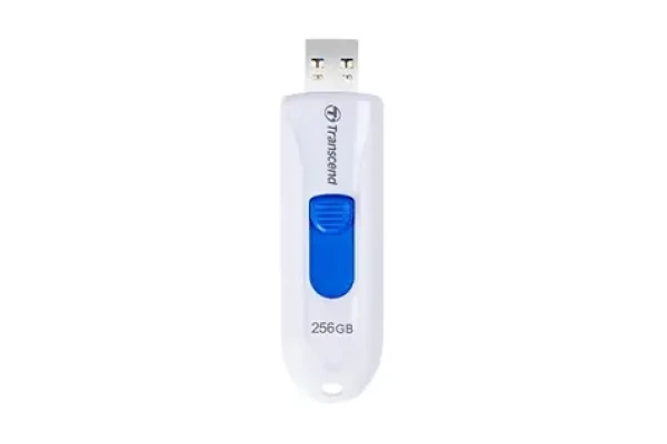 Transcend JetFlash 790W 256GB bílo-modrá / Flash disk / USB 3.1 Gen1 (TS256GJF790W)