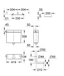 GROHE - Příslušenství Splachovací nádrž 36x13 cm, alpská bílá 37355SH0