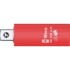 Wera 781 A/B VDE 05024690001 Čtyřhran pevný 10 mm (3/8 ) adaptér zástrčného klíče izolovaná, mechanické zablokování 6.3 mm 1/4 1/4 (6,3 mm)