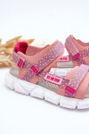 Dětské Sandály Na Zip Big Star LL374202 Růžové 34