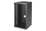 Digitus SOHO PRO 9U černá / Nástěnná skříň / 10" / 460x315x300 mm / skleněné dveře / IP20 (DN-49103)