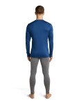 ICEBREAKER Mens Merino 200 Oasis LS Crewe Rising Light, Lazurite (vzorek) velikost: M