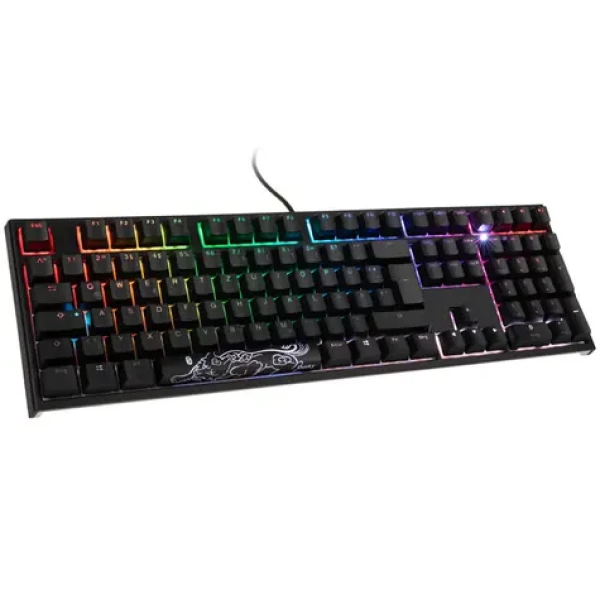 Ducky One 2 PBT Cherry MX-Black černá / herní klávesnice / podsvícená / mechanická / drátová USB-C / DE (DKON1808ST-ADEPDAZT1)