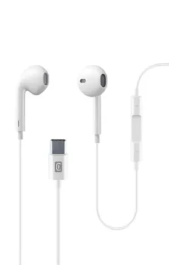 Cellularline ORBIT Sluchátka s konektorem USB-C bílá (AUORBITTYPECW)