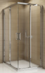 SanSwiss TOPAC 0800 50 22 Sprchový kout čtvercový 80×80 cm, aluchrom/durlux