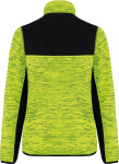 WK WK 9109 Dámská pracovní pletená fleecová bunda 20.9109 fluorescent yellow melange/black M