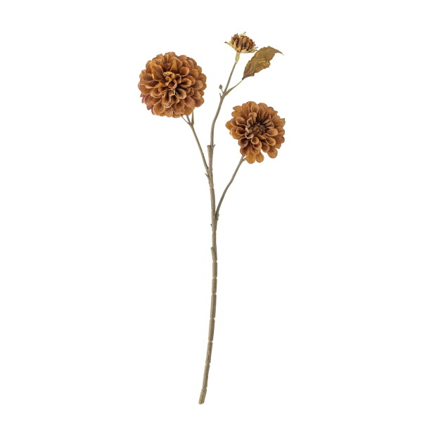 Bloomingville Umělá květina Chrysantemum Orange 66 cm, oranžová barva, plast