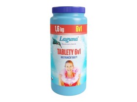 Multifunkční tablety pro chlorovou dezinfekci bazénové vody LAGUNA 6v1 1,6kg