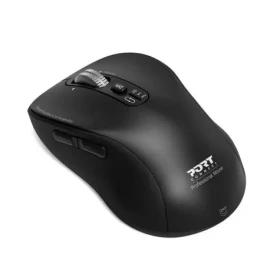 PORT CONNECT Expert černá / bezdrátová myš /3200 DPI / 2.4 Ghz / Bluetooth / USB-A/C (900707C)