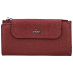 Trendy dámská koženková peněženka Coveri Elaya, vínová