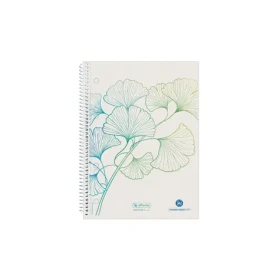 Herlitz Poznámkový blok A5 / čtverečkovaný / motiv Ginkgo / 70 listů (50033508)