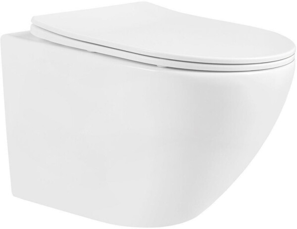 MEXEN - Lena Závěsná WC mísa včetně sedátka s slow-slim, duroplast, bílá 30220300