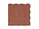 Plastová dlažba – FATRASTEP Lineris - 30×30×2,5 cm hnědá (balení 9 ks = 0,81 m²)
