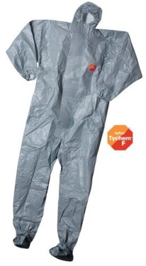 DuPont-Tychem-F Ochranná pracovní kombinéza TYCHEM F Barva: Šedá, Velikost: L (C39239)