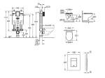 GROHE - Uniset Set předstěnové instalace, klozetu, sedátka SoftClose a tlačítka Skate Cosmopolitan, alpská bílá SANI15BB3101