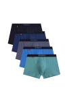 Boxerky Atlantic 5SMH-004/25 A'5 S-2XL zeleno-zeleno-modrá XL