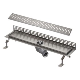 SANELA - Nerezové žlaby Sprchový žlab ke stěně, délka 75 cm, lesklá nerez SLKN 06C