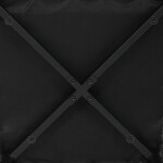 Židle jídelní, tmavě šedá látka, černý kov