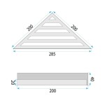 REA - Police do koupelny SF07 steel brush REA-47005