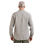 Bushman Pánská lněná košile Raaf, olivová XL