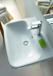 DURAVIT - Happy D.2 Umyvadlo 1000x505 mm, s přepadem, s otvorem pro baterii, s WonderGliss, bílá 23181000001