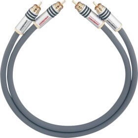 Cinch audio kabel [2x cinch zástrčka - 2x cinch zástrčka] 1.00 m antracitová pozlacené kontakty Oehlbach NF 14 MASTER