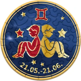 CURIOSI Kulaté puzzle Zvěrokruh: Blíženci