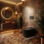 REA - Závěsná WC mísa Julio Black Matt REA-C6550