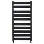CERANO - Koupelnový radiátor Marco - boční připojení - 816W - černá matná - 1125x550 mm LIV-WP-10-55