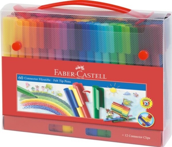 Faber-Castell Faber-Castell, 155560, Connector, sada popisovačů, 60 ks