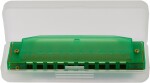 Hohner Translucent Harp C, green, hardcase