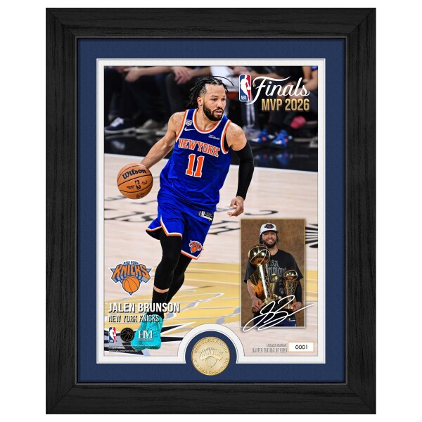 Obraz New York Knicks NBA Jalen Brunson NY Knicks 2026 Finals MVP Bronze Coin
