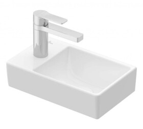 VILLEROY & BOCH - Avento Umývátko 36x22 cm, bez přepadu, 1 otvor pro baterii vlevo, alpská bílá 43003R01