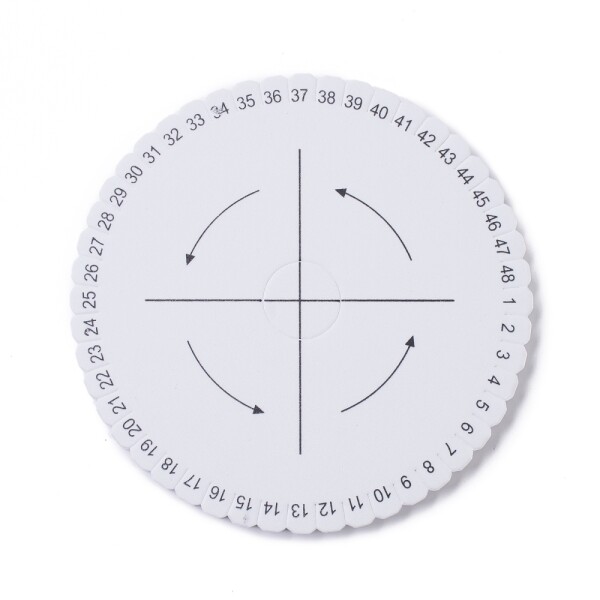 Kumihimo disk - pěnový - bílý - ∅ 150 mm - 1 ks