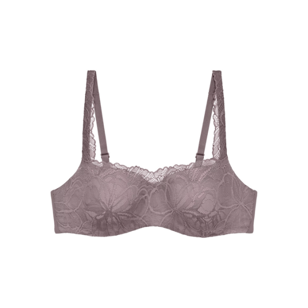 Dámská podprsenka Body Make-Up Illusion Lace Balconette - Triumph coffee sugar (3091) 070C